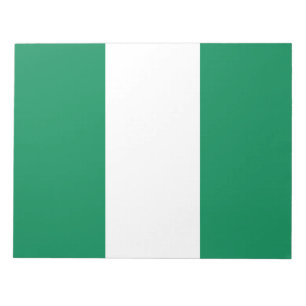 Nigerias flagga anteckningsblock