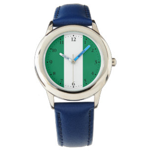 Nigerias flagga armbandsur