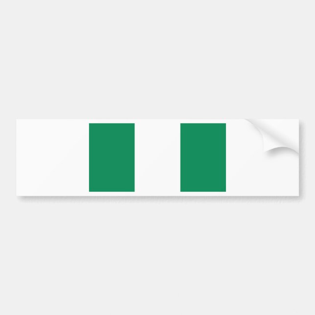 Nigerias flagga bildekal (Framsidan)