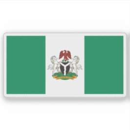 Nigerias flagga (delstaten) klistermärken