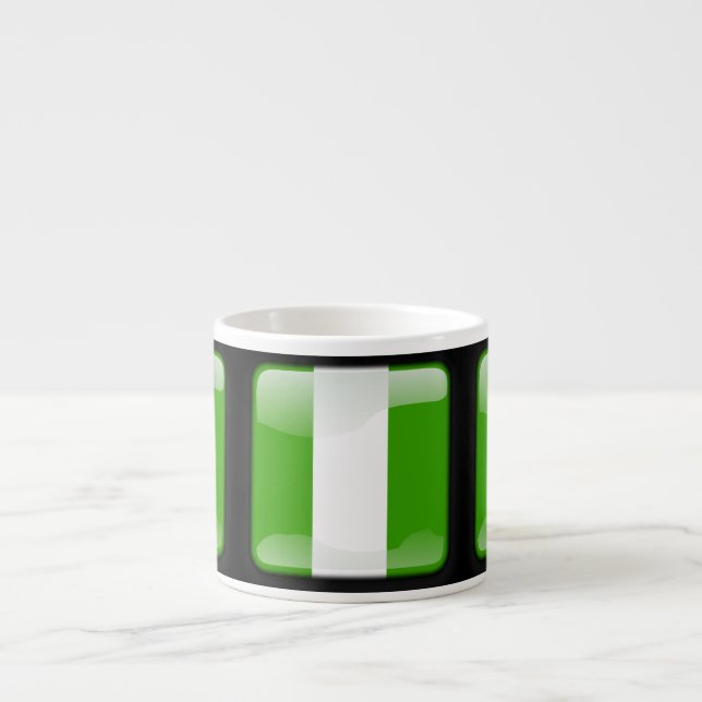 Nigerias flagga espressomugg (Framsidan)