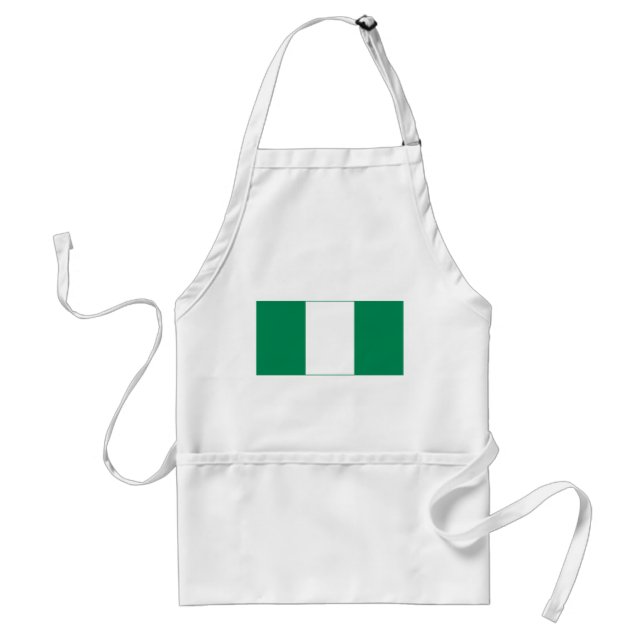 Nigerias flagga förkläde (Framsidan)
