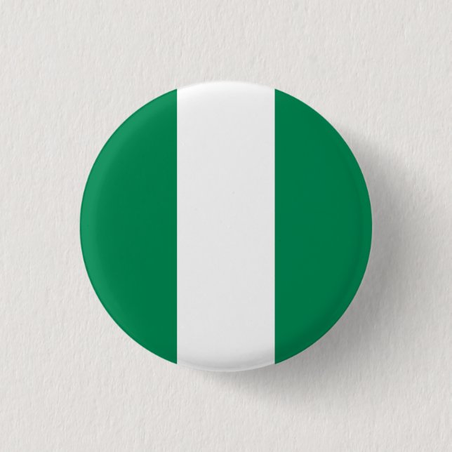 Nigerias flagga knapp (Framsida)