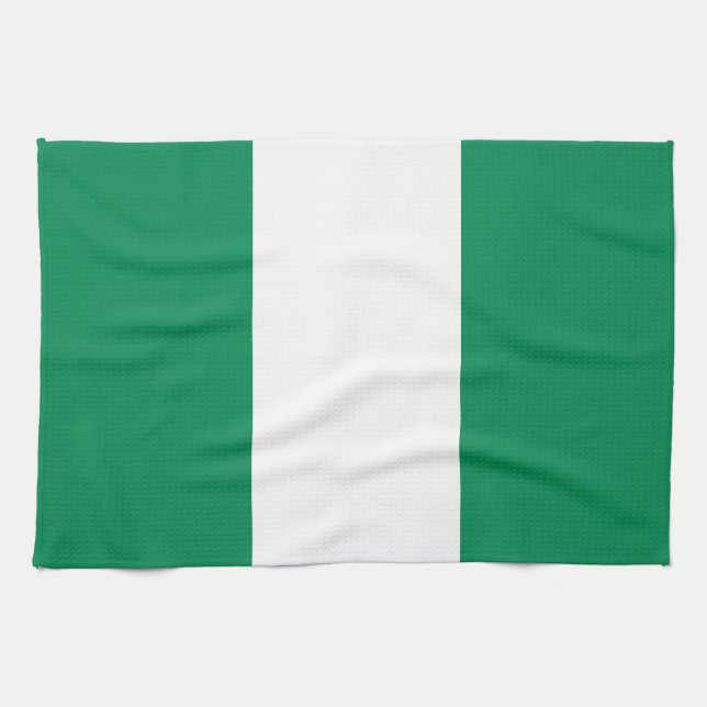 Nigerias flagga kökshandduk (Horisontell)