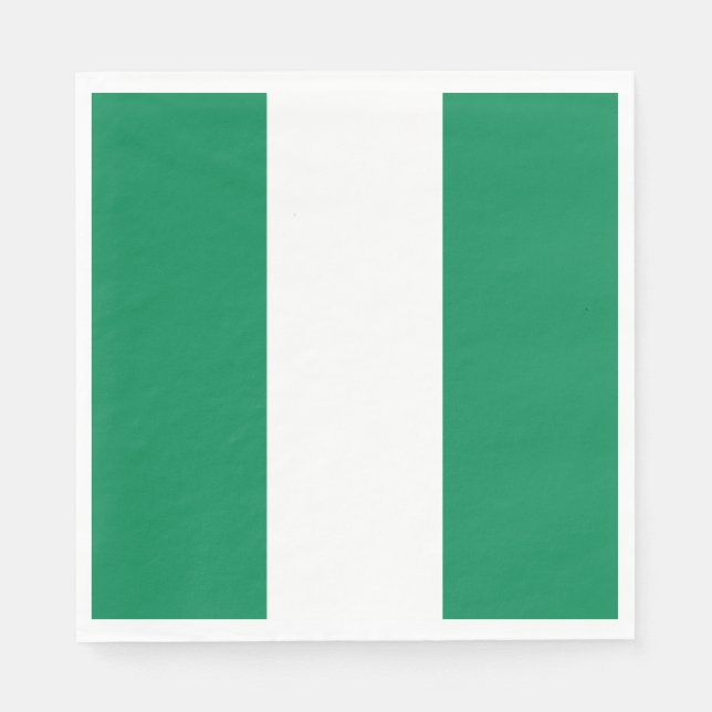 Nigerias flagga pappersservett (Framsidan)