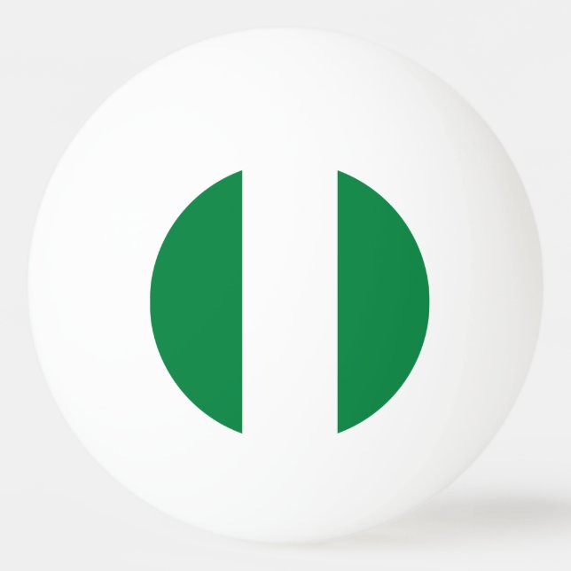 Nigerias flagga pingisboll (Framsidan)