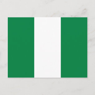 Nigerias Flagga Postcard Vykort