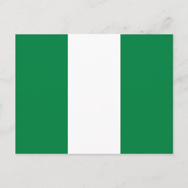 Nigerias Flagga Postcard Vykort (Framsida)