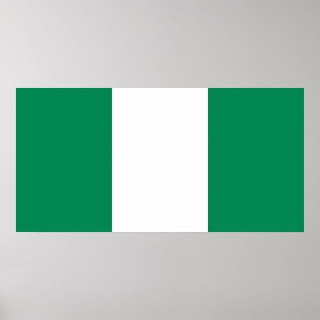 Nigerias flagga poster (Framsidan)