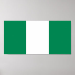 Nigerias flagga poster