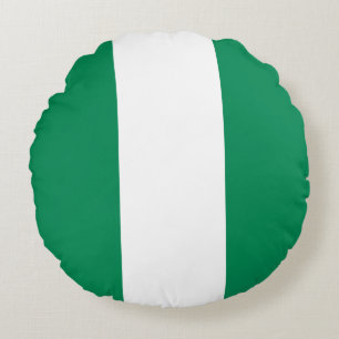 Nigerias flagga rund kudde