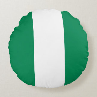 Nigerias flagga rund kudde