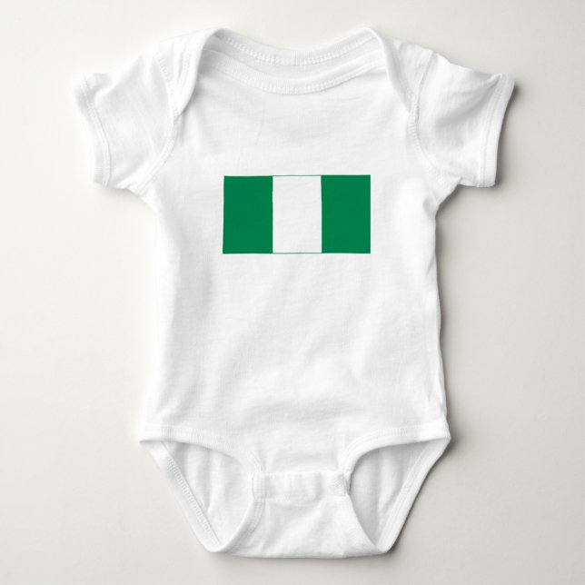 Nigerias flagga t shirt (Framsida)