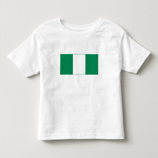Nigerias flagga t shirt (Framsida)