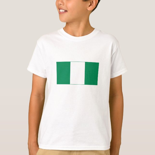 Nigerias flagga t shirt (Framsida)
