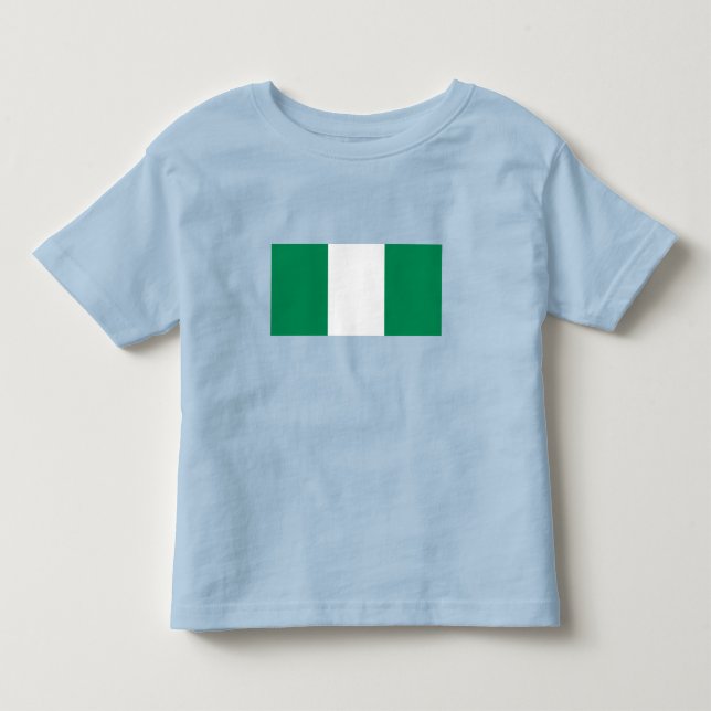 Nigerias flagga t shirt (Framsida)