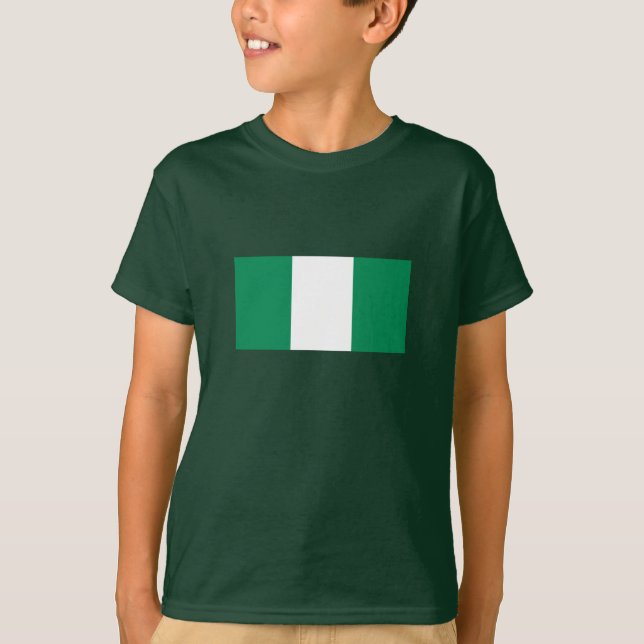 Nigerias flagga t shirt (Framsida)