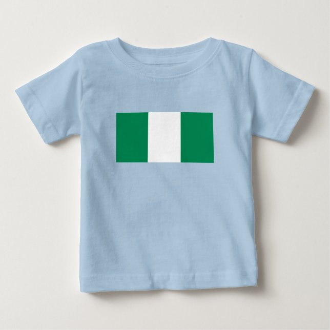 Nigerias flagga t shirt (Framsida)