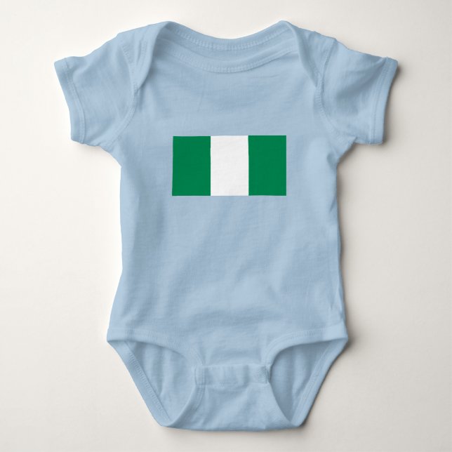 Nigerias flagga t shirt (Framsida)