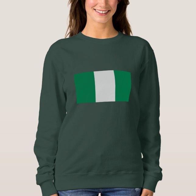 Nigerias flagga t shirt (Framsida)