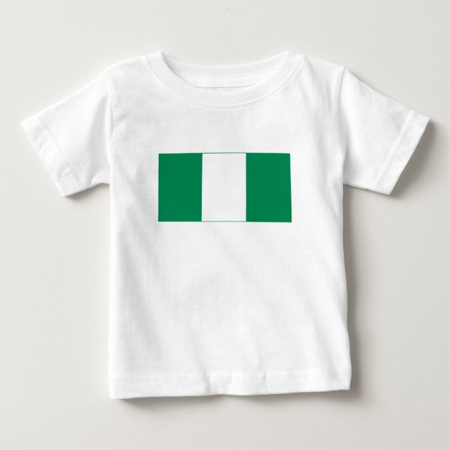 Nigerias flagga t shirt (Framsida)