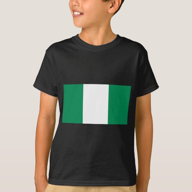 Nigerias flagga tee (Framsida)