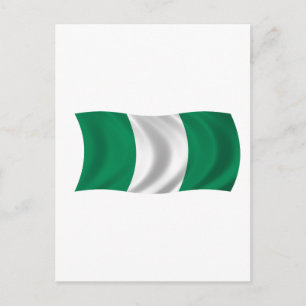Nigerias flagga vykort