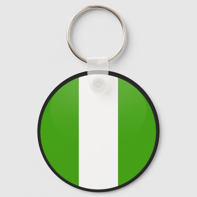 Nigerias kvalitetscirkel i Flagga Nyckelring (Framsida)