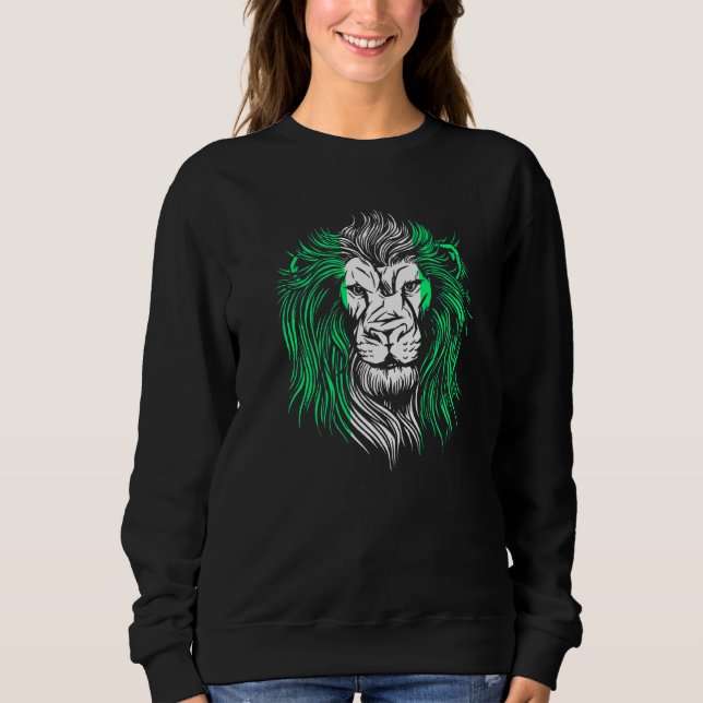 Nigerias Lejona nigerianska Flagga T Shirt (Framsida)