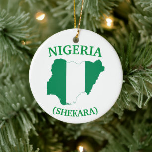 Nigerias Resa-julprydnad Julgransprydnad Keramik