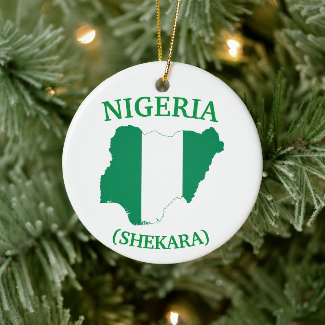 Nigerias Resa-julprydnad Julgransprydnad Keramik (Träd)