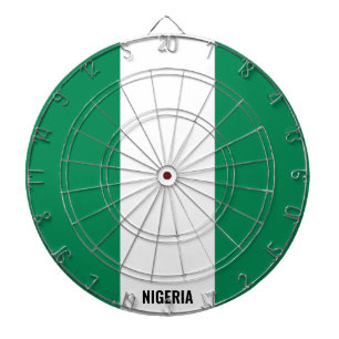 "Nigerias Strejkor!" Patriotic Dart Board Darttavla