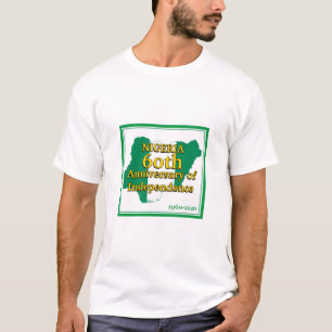 NIGERIEN 60:e ÅREN  Nigerianska Flagga T Shirt