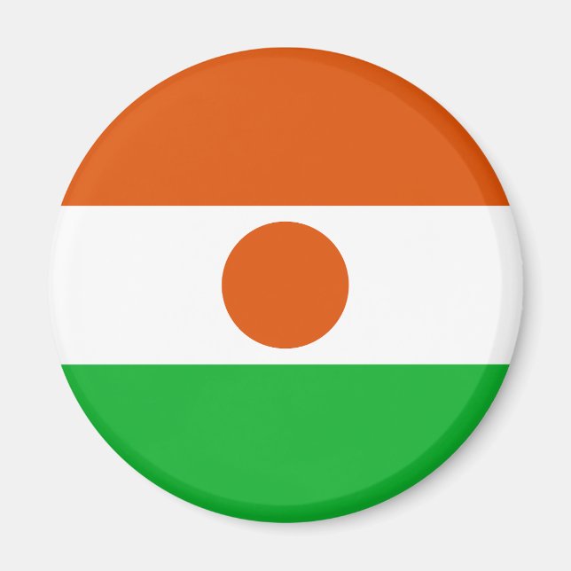 Nigers flagga magnet (Framsidan)