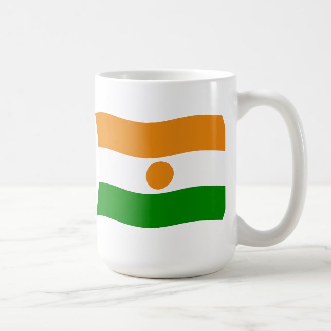 Nigers flagga mugg (Höger)