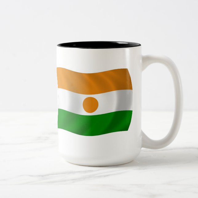 Nigers flagga mugg (Höger)