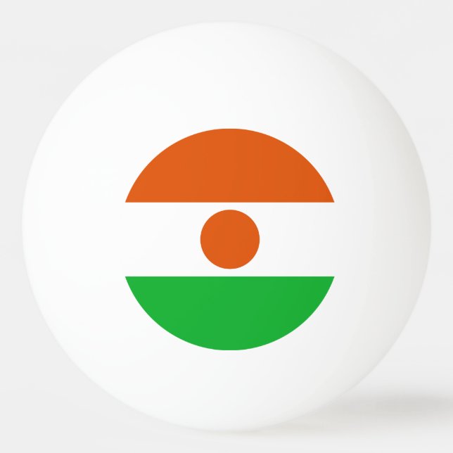 Nigers flagga pingisboll (Framsidan)