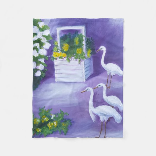 Night at the Well. Fleecefilt (Framsidan)