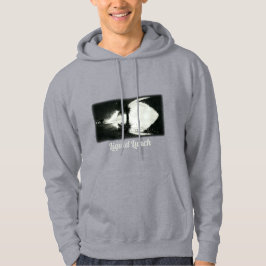 Night Beach Grått Hoodie