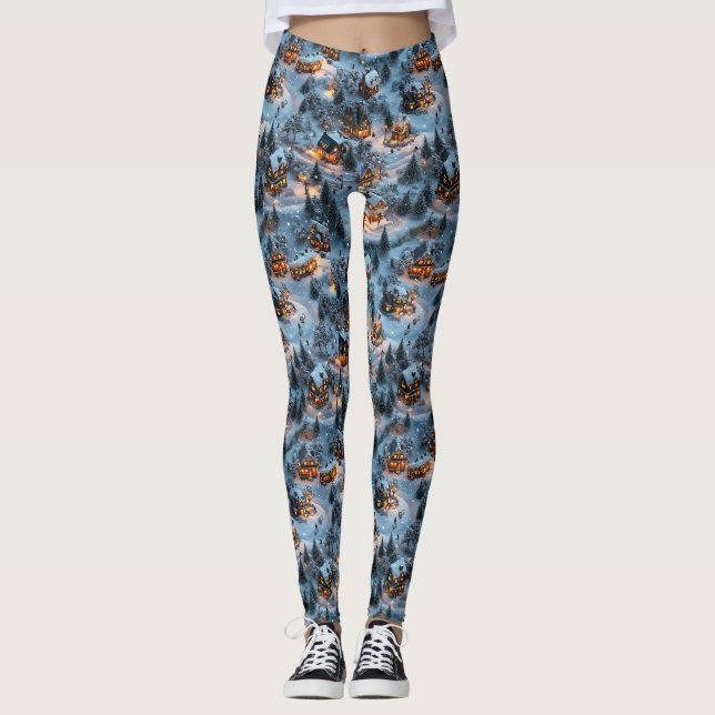 Night Before Christmas - Twilight Serenity  Leggings (Framsida)