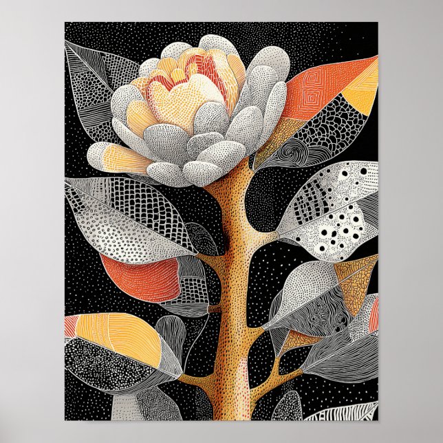 Night Bloom #9 - 4x5 Digital nedladdning Poster (Framsidan)
