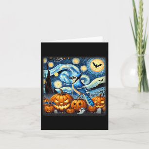 Night Blue Jay Halloween Kort