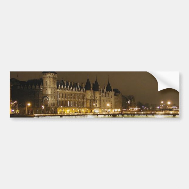 Night Bridge Bumper Sticker Bildekal (Framsidan)