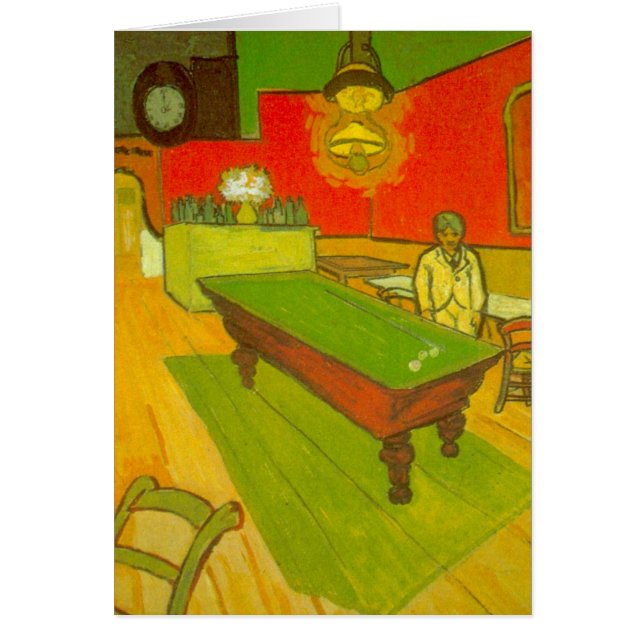 Night Cafe av Vincent van Gogh Hälsningskort (Framsidan)