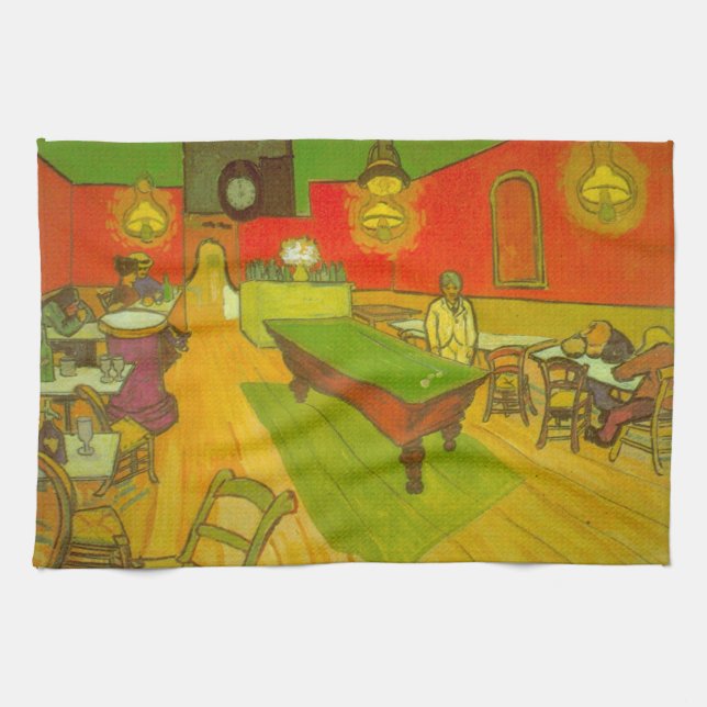 Night Cafe av Vincent van Gogh Kökshandduk (Horisontell)
