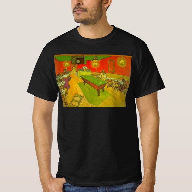Night Cafe av Vincent van Gogh T Shirt (Framsida)