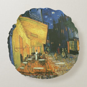 Night Cafe Painting by van Gogh Rund Kudde