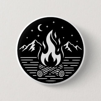 Night Campfire Adventure Pin Knapp