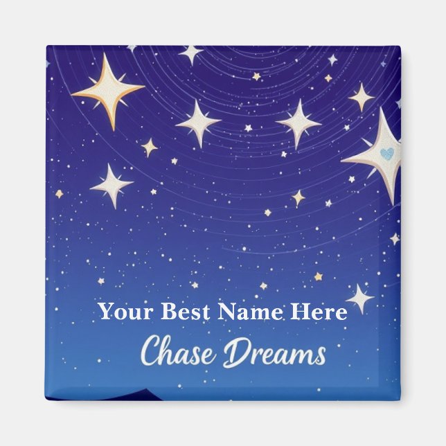 NIght Chase Dream Starry Night Magnet (Framsidan)