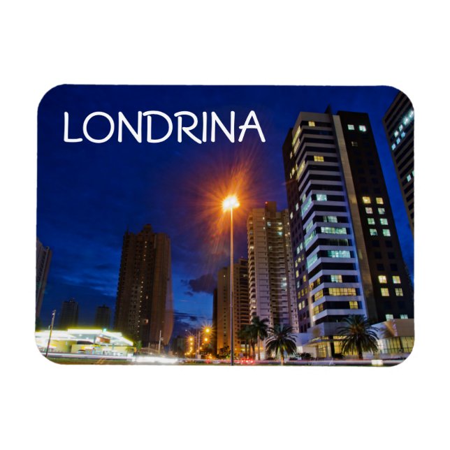 Night City Londrina Magnet (Horisontell)
